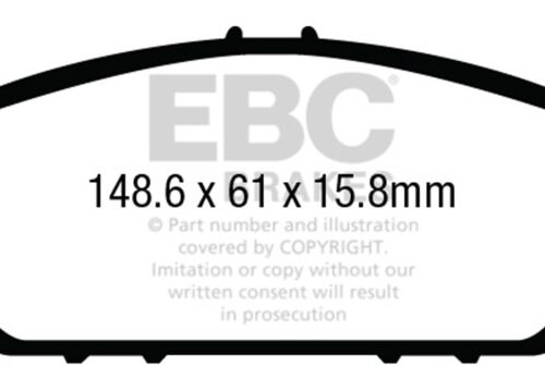 EBC 13-15 Honda Accord Coupe 3.5L Front Bluestuff Brake Pads - Image 4