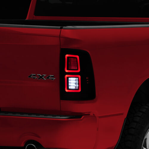 Raxiom for 2009-2018 Dodge RAM 1500 LED Tail Lights- Black Housing (Smoked Lens) - Image 4
