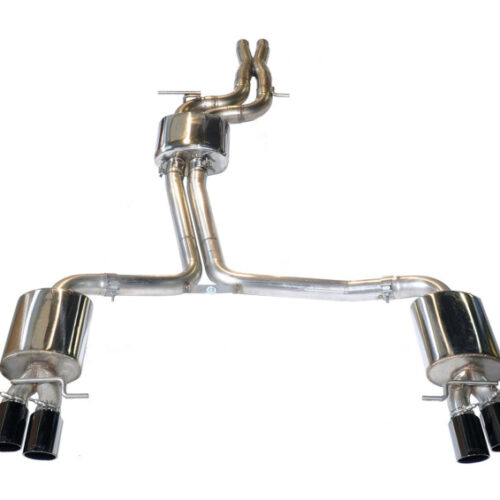 AWE Tuning Touring Edition Exhaust System - Diamond Black Tips (102mm) for Audi B8.5 S5 3.0T