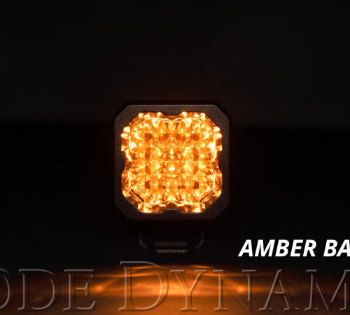Diode Dynamics Stage Series C1 LED Pod Sport - Yellow Wide Standard ABL (Pair) - Image 7