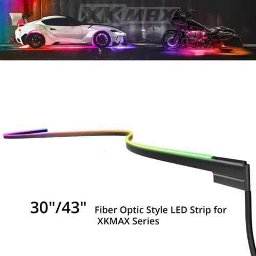 Alternative view of XK Glow XKmax RGB Fiber Optic LED Interior Automotive Ambient Light Kit - 4x43in
