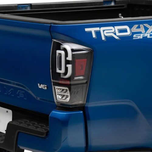 Raxiom for 2016-2023 Toyota Tacoma XW Series Sequential LED Tail Lights- Black Housing- Clear Lens - Image 3