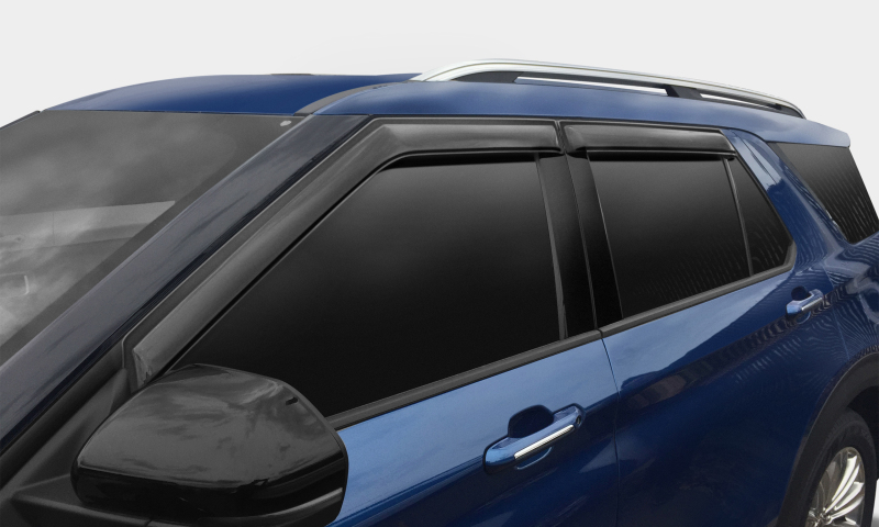 AVS 21-23 Jeep Grand Cherokee L Ventvisor Outside Mount Window Deflectors 4pc - Smoke - Image 4