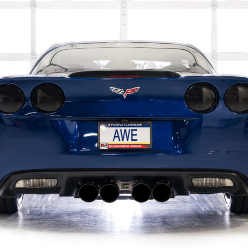 AWE Tuning Touring Edition Axle-Back Exhaust w/ Diamond Black Tips for C6 Chevrolet Corvette Z06/ZR1 - Image 5