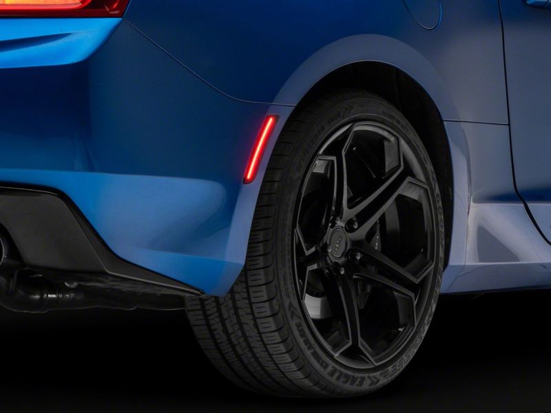 Raxiom for 2016-2023 Chevrolet Camaro Axial Series LED Front and Rear Side Markers- Smoked - Image 4