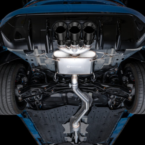 AWE Tuning Touring Edition Exhaust w/ Triple Diamond Black Tips for 2023 Honda Civic Type R FL5 - Image 7