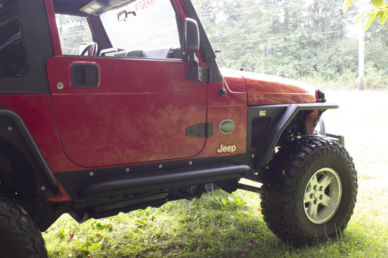 Fishbone Offroad FB23028 97-06 Jeep Wrangler TJ Steel Rock Slider - Black Textured Powdercoat - Image 10