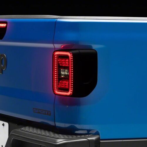 Alternative view of Raxiom for 2020-2026 Jeep Gladiator JT Axial Series LED Tail Lights- Black Housing- Smoked Lens