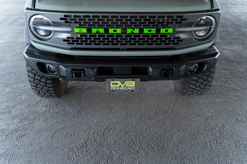 DV8 Offroad 21-23 Ford Bronco Capable Bumper Front License Plate Mount - Image 9