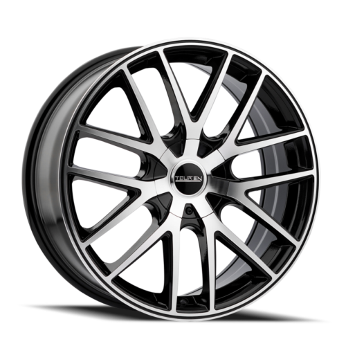 Touren 3260 TR60 17x7.5 / 5x100/114.3 BP / 42mm Offset / 72.62mm Hub Gloss Black Machined Wheel