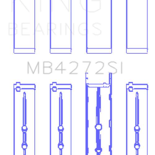 King Engine Bearings Holden Alloytec 175/190 (Size +.026mm) Main Bearing Set