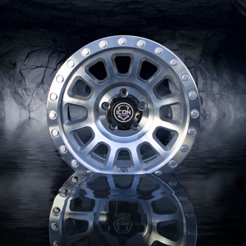 ICON Hulse 18x9 8x180 12mm Offset 5.5in BS Silver Machined - Image 2