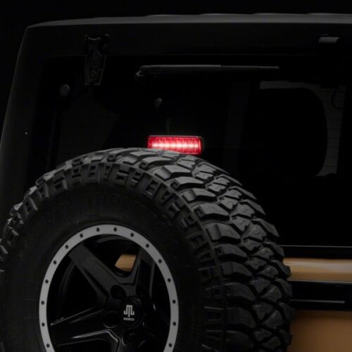 Raxiom for 2007-2018 Jeep Wrangler JK Axial Series Hyper Flash LED Third Brake Light- Smoked - Image 10
