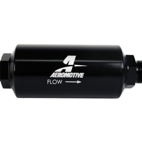 Aeromotive In-Line Filter - AN -10 size Male - 10 Micron Microglass Element - Bright-Dip Black - Image 5