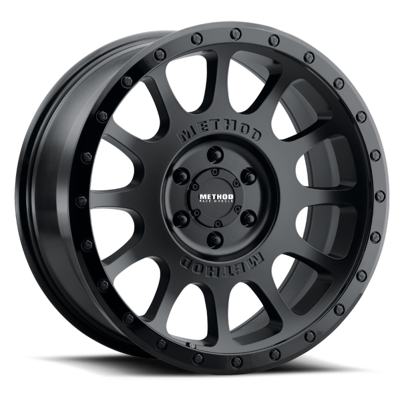 Method MR305 NV 18x9 18mm Offset 8x170 130.81mm CB Matte Black/Gloss Black Lip Wheel - Image 2