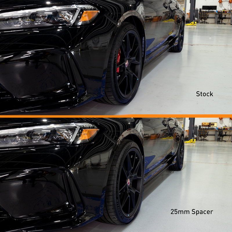 Mishimoto Wheel Spacers - 5x120 - 64.1 CB - M14 x1.5 - 25mm - BK - Image 4
