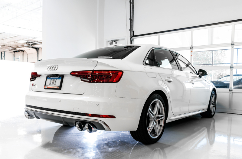 AWE Tuning SwitchPath Exhaust - Non-Resonated (Black 102mm Tips) for Audi B9 S5 Sportback - Image 5
