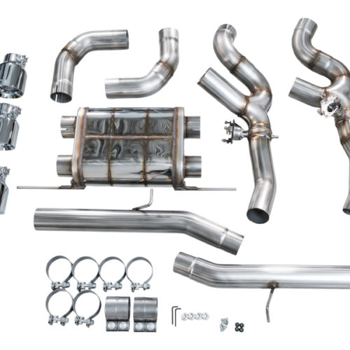 AWE Tuning SwitchPath Axle-Back Exhaust - Chrome Silver Tips for 20-25 BMW X3 M/M Comp (F97) AWD - Image 8