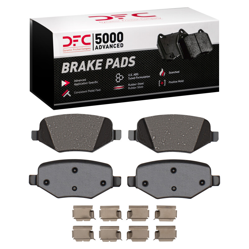 DFC 09-19 Ford Taurus SHO Rear 5000 Advanced Ceramic Brake Pads and Hardware Kit
