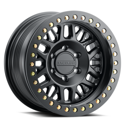 Raceline RT951B Ryno 17x9in / 5x127 BP / -12mm Offset / 83.82mm Bore - Satin Black Beadlock Wheel - Image 6