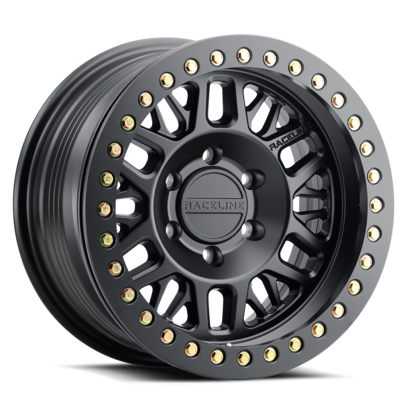 Raceline RT951B Ryno 17x9in / 5x127 BP / -12mm Offset / 83.82mm Bore - Satin Black Beadlock Wheel - Image 6