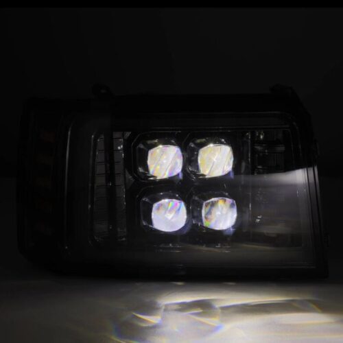 AlphaRex 92-96 Ford F-Series/Bronco NOVA-Series LED Proj Headlight Alpha-Bk w/Actv Light SS & SBDRL - Image 5