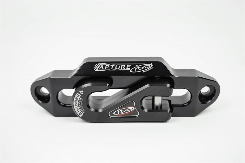 Addictive Desert Designs 1-5/16in Winch Fairlead Plate w/ Recessed Round End Hook - Black - Image 5