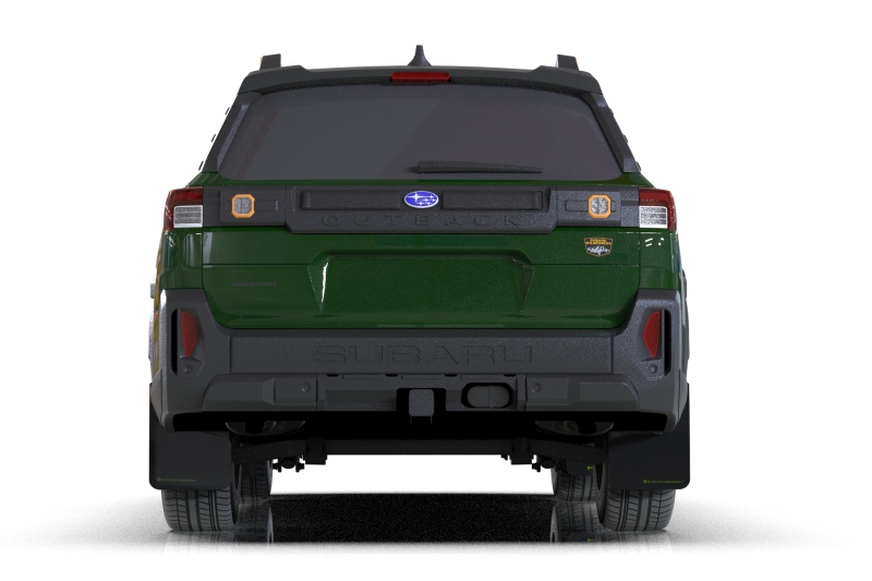 Rally Armor 2026 Subaru Outback Black UR Mud Flap w/Green Logo - Image 3