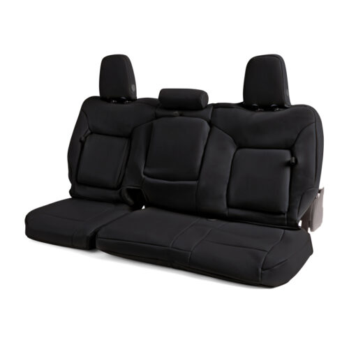 Covercraft 19-24 Chevrolet Silverado Leatherette PrecisionFit Custom Second Row Seat Covers - Black - Image 5