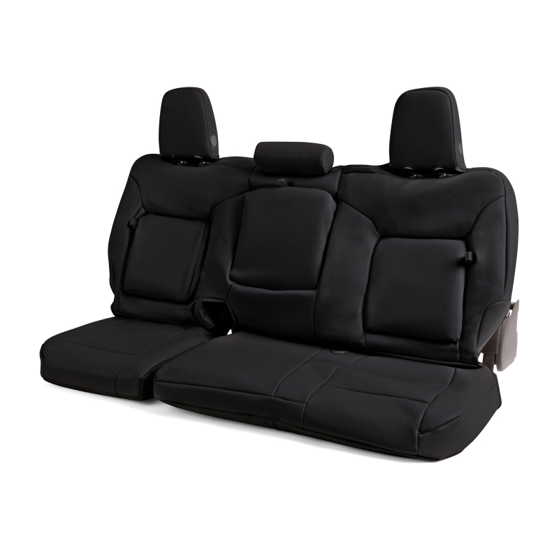 Covercraft 19-24 Chevrolet Silverado Leatherette PrecisionFit Custom Second Row Seat Covers - Black - Image 5