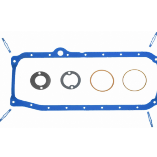 Fel-Pro 85-86 Chevy C10 Engine Oil Pan Gasket Set - PermaDry Molded Rubber Oil Pan SnapUps Included