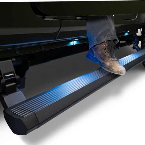 RealTruck 20451687PC 20-24 Jeep Gladiator CC 4dr VoltStep Electric Running Board Kit (Cut/Drill Req.) - Tex Blk - Image 9