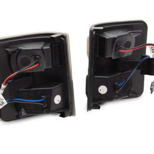 Raxiom for 2011-2016 Ford F-250/F-350 Super Duty Axial LED Switchback Side Mirror Marker Lamps- Smoked - Image 3