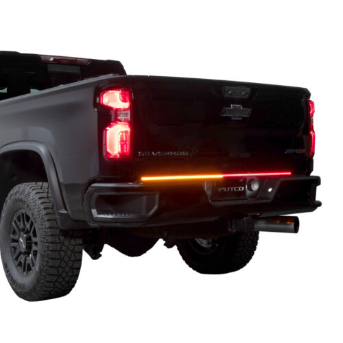 Putco 9203060-25 2024 Chevrolet Silverado HD/ GMC Sierra HD 60In Direct Fit Red Blade Kit Tailgate Bars - Image 6