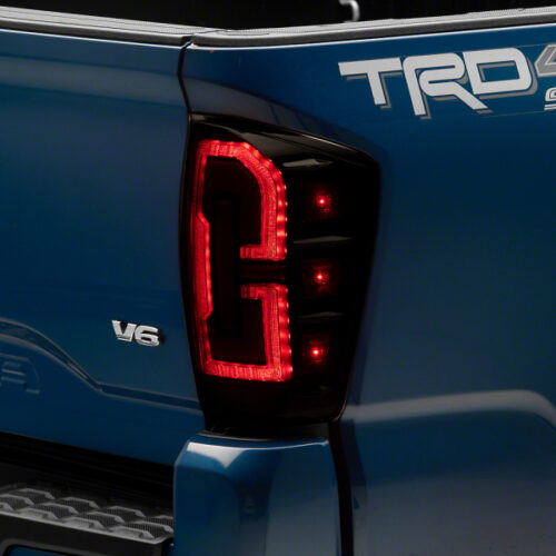 Raxiom for 2016-2023 Toyota Tacoma LED Tail Lights- Black Housing (Smoked Lens)