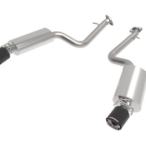 aFe Power Lexus IS350 14-22 V6-3.5L Takeda Axle-Back Exhaust System- Carbon Fiber Tip - Image 2