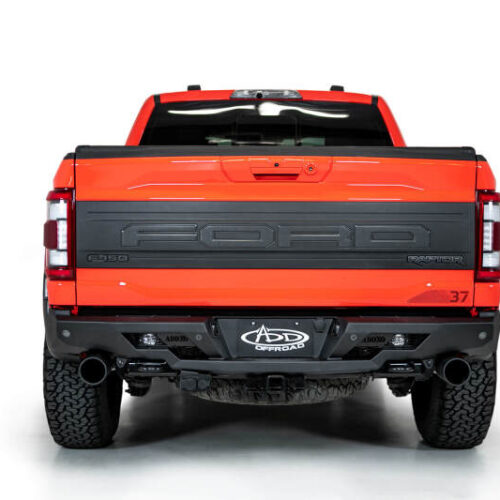 Addictive Desert Designs for 2022+ Ford Raptor Stealth Fighter R Bumper w/ 2 Cube Lights - Hammer Black - Image 10