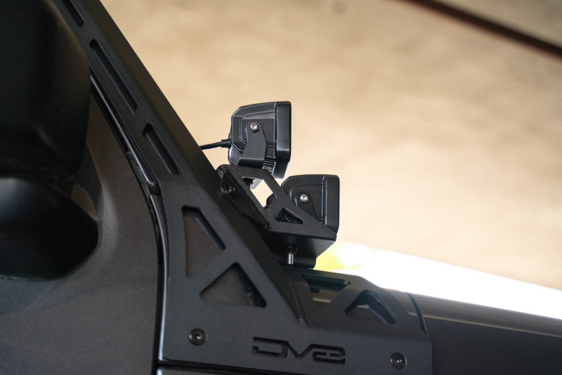 DV8 Offroad 2018+ Jeep Wrangler JLO A Pillar Dual Light Pod Mounts - Image 3