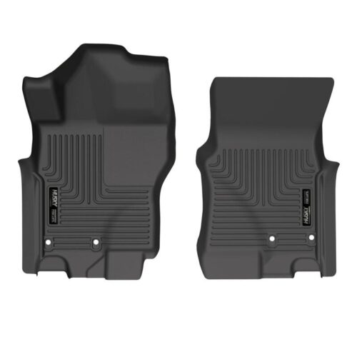 Husky Liners 13521 2022 Nissan Frontier King Cab Ext. Cab/CC WeatherBeater Black Front Floor Liners