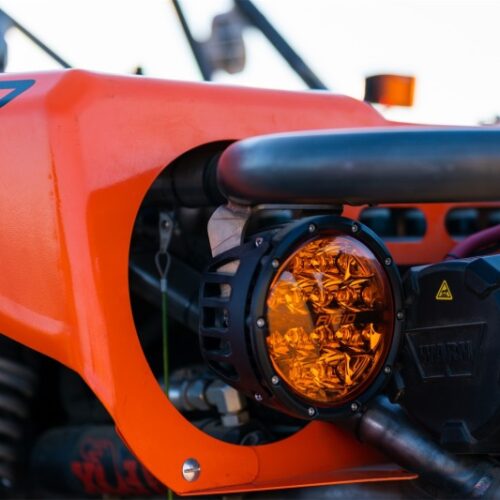 Rigid Industries 360-Series 6in SAE Fog w/ Amber PRO Lens - White (Pair) - Image 3