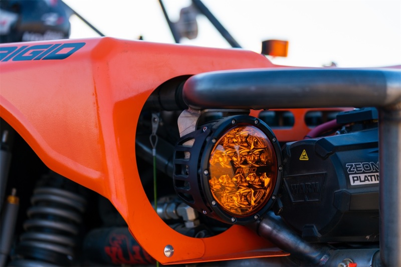Rigid Industries 360-Series 6in SAE Fog w/ Amber PRO Lens - White (Pair) - Image 3