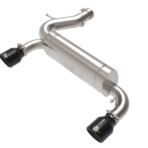 Alternative view of aFe Power Vulcan 3in 304 SS Axle-Back Exhaust 2021 Ford Bronco L4-2.3L (t)/V6-2.7L (tt) w/ Black Tips