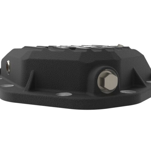 aFe Power 19-25 GM Trucks Front Diff Cover - Black w/ Machined Fins - Image 6