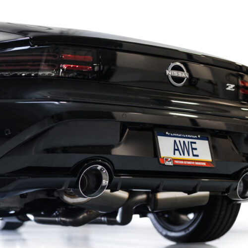 AWE Tuning Track Edition Cat-Back Exhaust System w/ Chrome Silver Tips for 2023 Nissan Z RZ34 RWD - Image 10