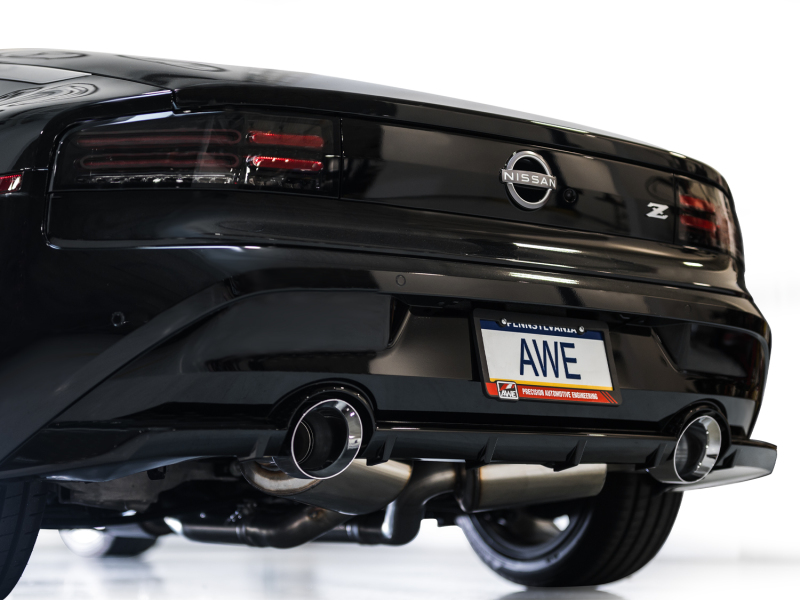 AWE Tuning Track Edition Cat-Back Exhaust System w/ Chrome Silver Tips for 2023 Nissan Z RZ34 RWD - Image 10