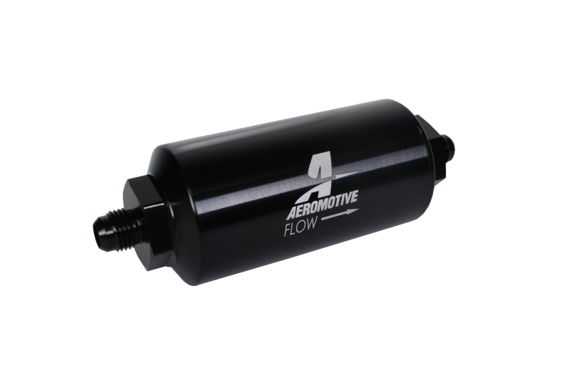 Aeromotive In-Line Filter - (AN-6 Male) 40 Micron Stainless Mesh Element Bright Dip Black Finish - Image 4