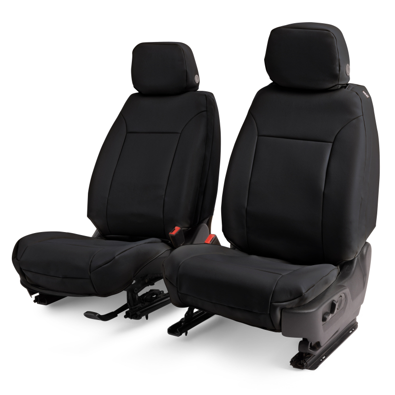 Covercraft 19-24 Chevrolet Silverado Leatherette PrecisionFit Custom Second Row Seat Covers - Black - Image 4