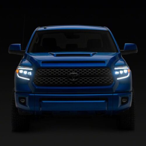 Raxiom for 2014-2021 Toyota Tundra CXR Series LED Headlights- Black Housing- Clear Lens - Image 2