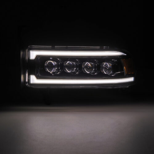 AlphaRex 94-01 RAM 1500 NOVA LED Proj Headlights Alpha-Blk w/Activ Light/Seq Signal/SB DRL - Image 5