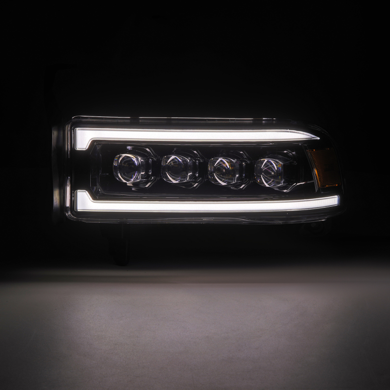 AlphaRex 94-01 RAM 1500 NOVA LED Proj Headlights Alpha-Blk w/Activ Light/Seq Signal/SB DRL - Image 5